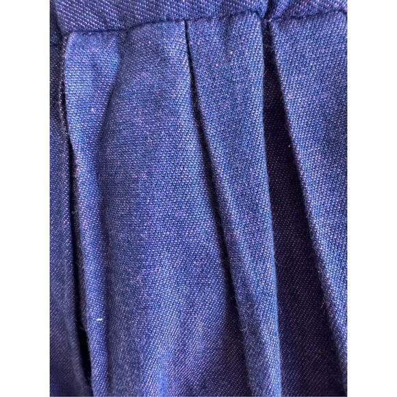 Purple metallic women’s vintage 90s button up blazer pleated midi skirt set M - Picture 8 of 8